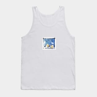 Blue sky landscape Tank Top